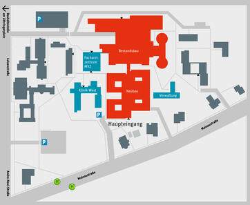 Lageplan Klinikum Konstanz