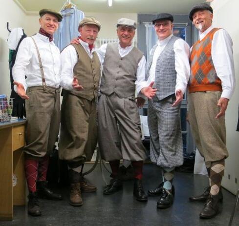 Garant für Hörgenuss, gute Laune und beste Unterhaltung: Die Dramatischen Vier mit (v.l.n.r.) Peter Hug, Stefan Fehrenbach, Günter Haupka, Uwe Seeberger und Helmut Thau. Bild: DV