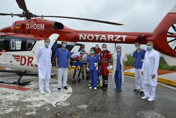 HBK Si Verabschiedung letzter französischer Patient