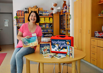 Kinerklinik Singen Lesekoffer Stiftung Lesen und Deutsche Bahn