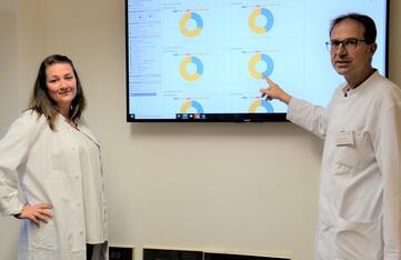 Sabrina Geng und PD Dr. Marc Kollum. Bild: Jagode