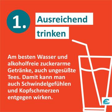Ausreichend trinken