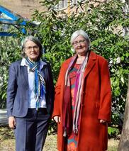 Auf dem Bild von links: Klinikseelsorgerin Waltraud Reichle und Brigitte Ossege-Eckert vom Caritasverband Singen-Hegau. Bild: privat