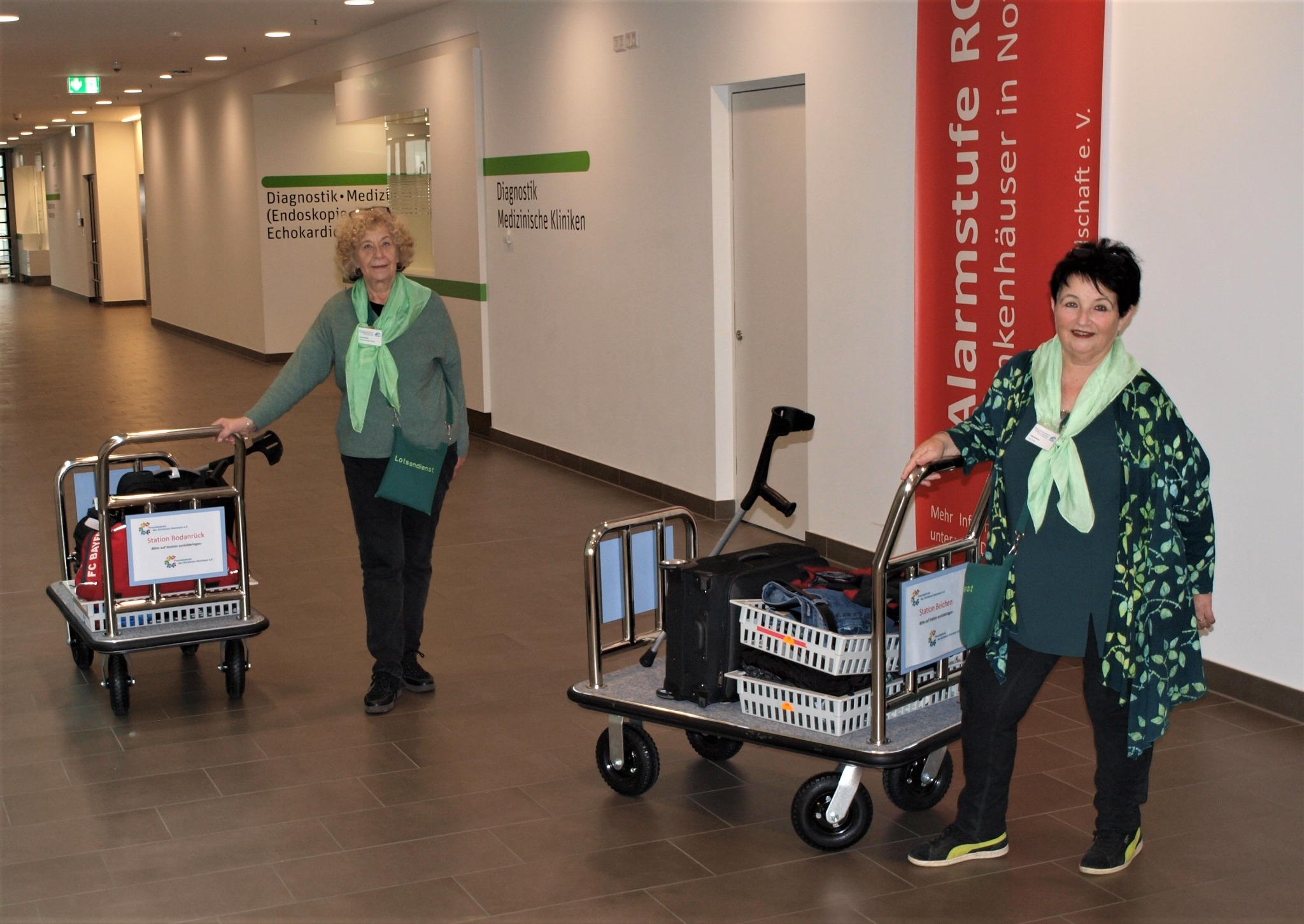 Klinikum Konstanz gepäcktrolley für Lotsinnen