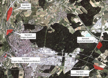 Übersicht der Grundstücke